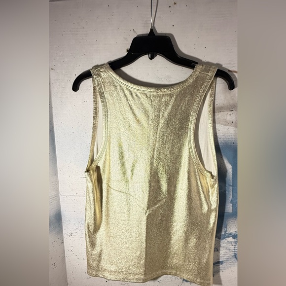 Zara Gold Sleeveless Top - Picture 2 of 4